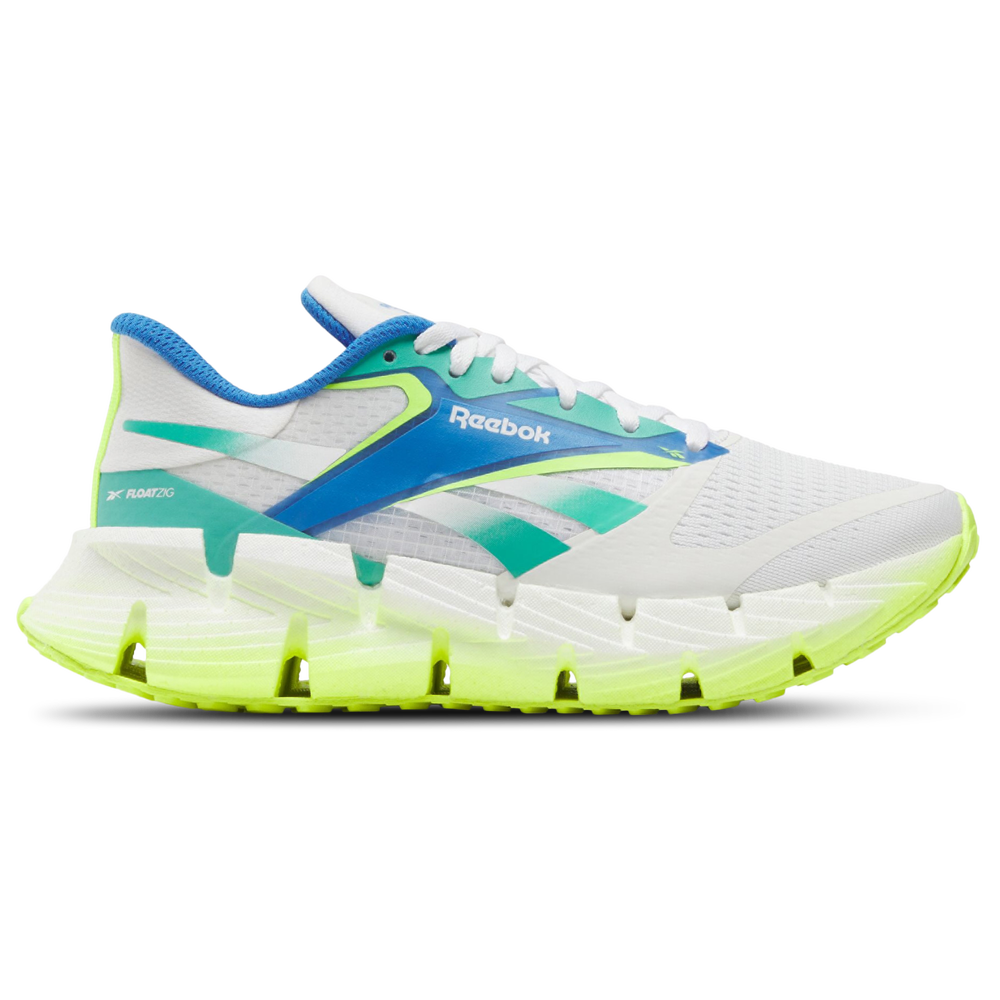 Women's Reebok Floatzig 1, White/Unleashed Green/Digital Lime, 8.5 B Medium