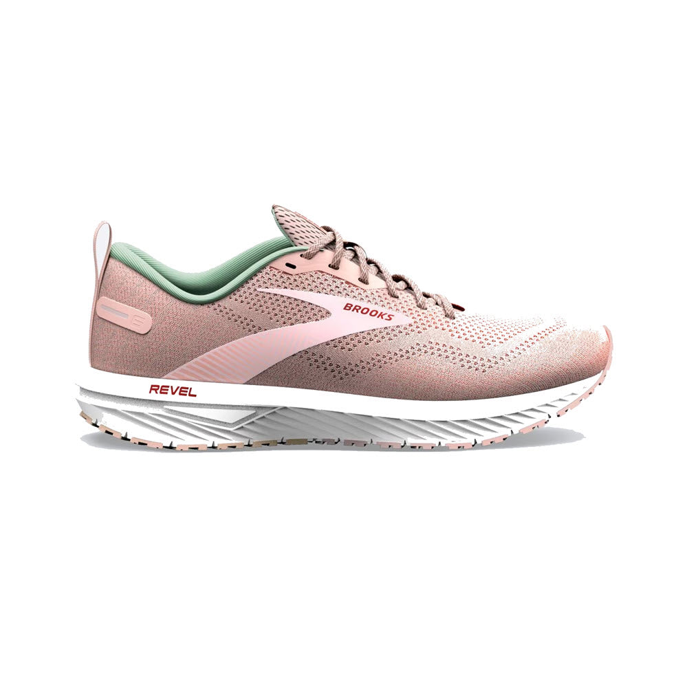 Women's Brooks Revel 6, Peach Whip/Pink, 7.5 B Medium