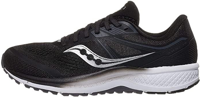 Women's Saucony Omni 19, Black/White, 9 D Wide