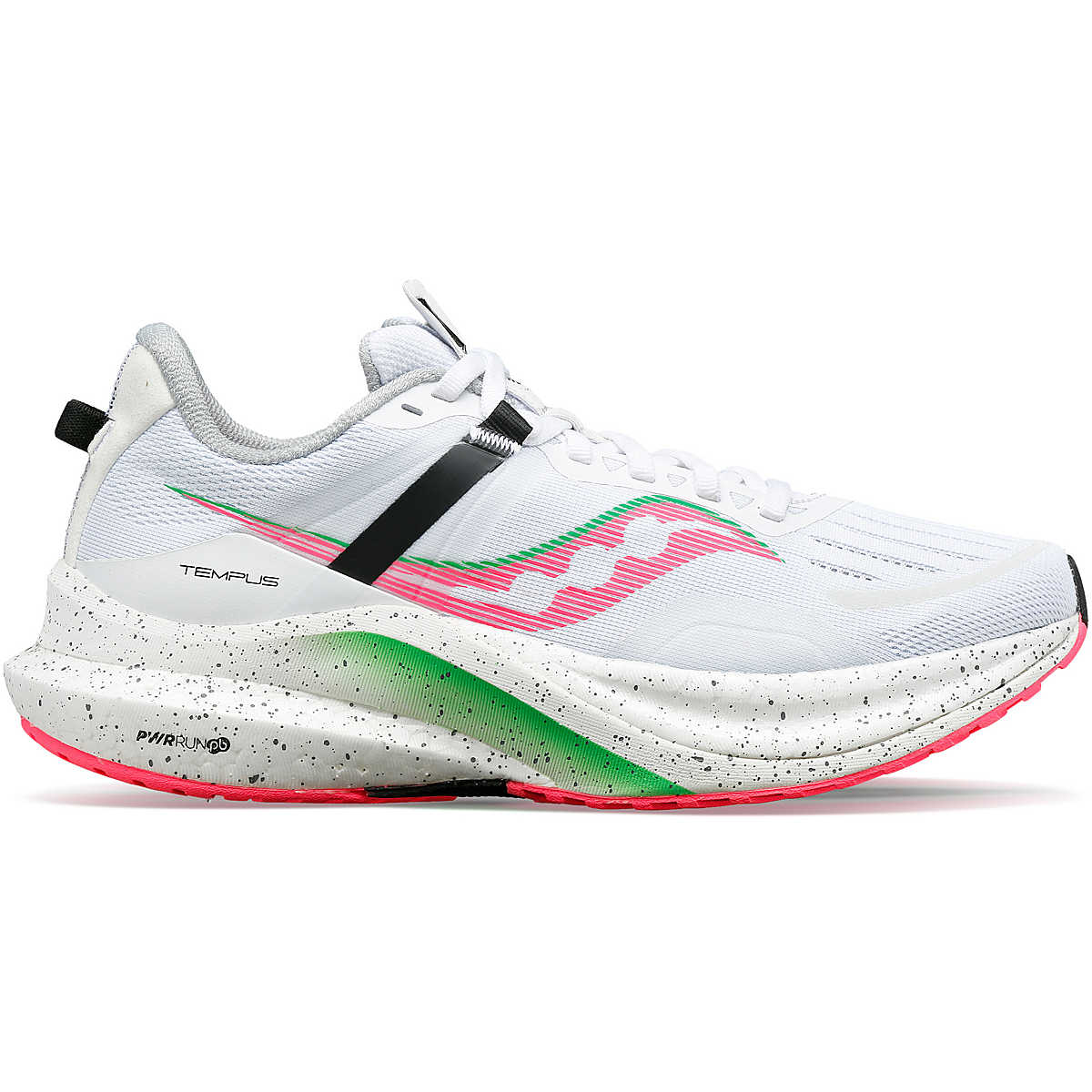 Women's Saucony Tempus, White/Vizi Pink, 9 B Medium