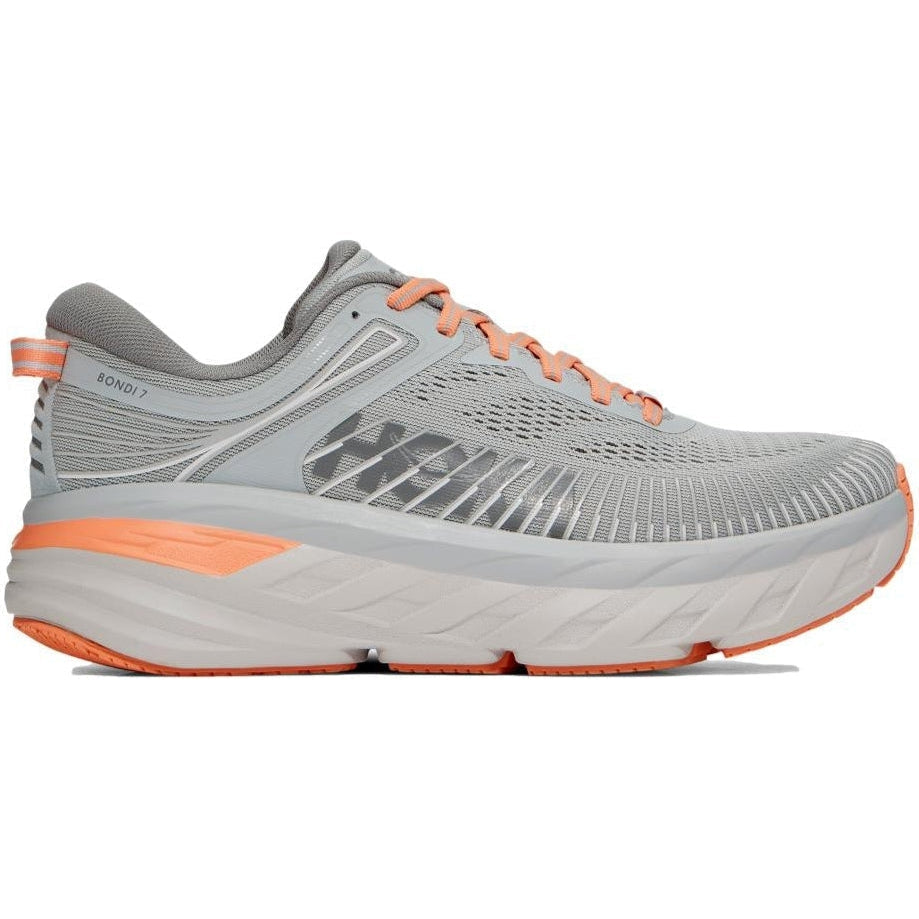 Women's Hoka One One Bondi 7, Harbor Mist/Sharkskin, 11 B Medium