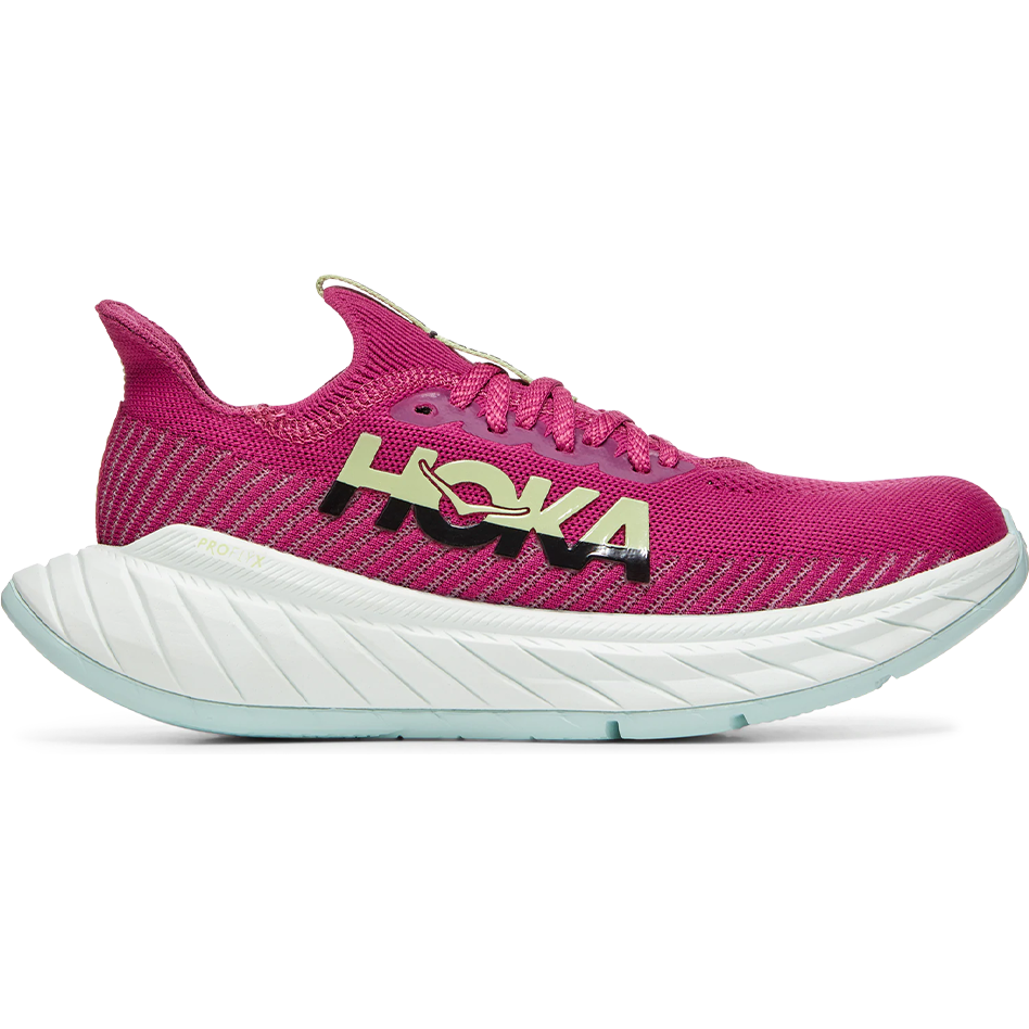 Women's Hoka One One Carbon X 3, Festival Fuchsia/Black, 9.5 B Medium