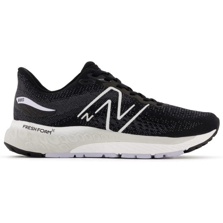 Women's New Balance Fresh Foam X 880v12, Black/Violet Haze, 9.5 B Medium