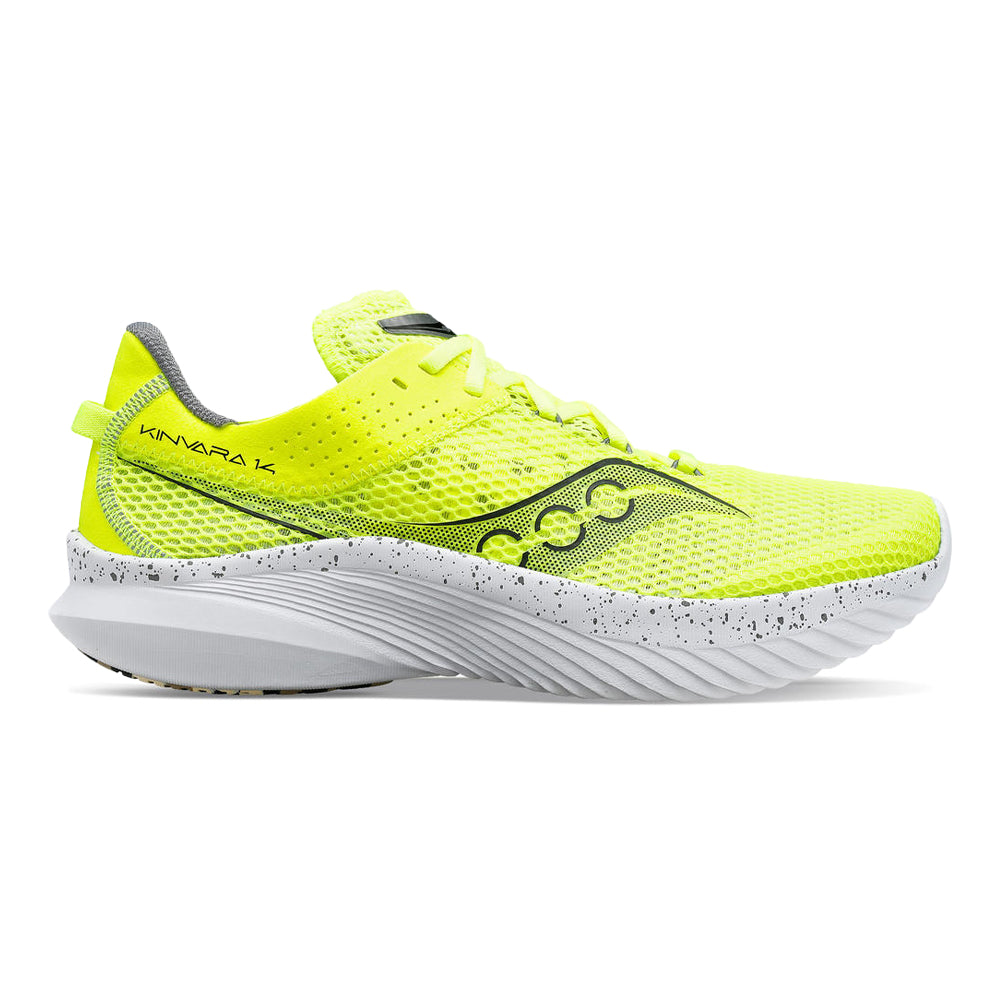 Women's Saucony Kinvara 14, Citron/Black, 9.5 B Medium