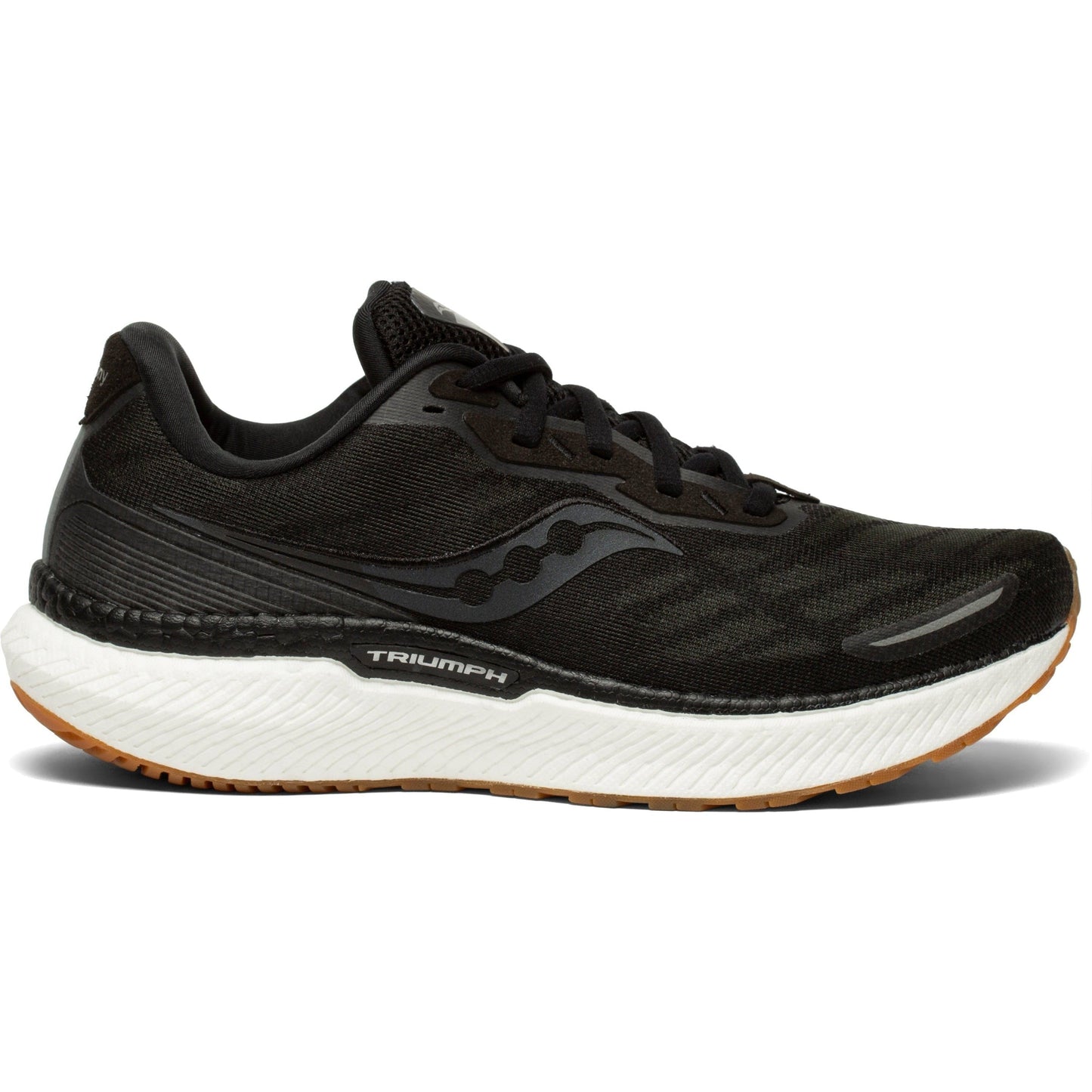 Women's Saucony Triumph 19, Black/Gum, 10 B Medium