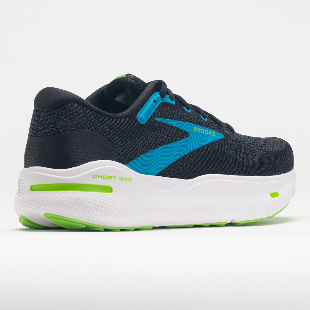 Brooks Ghost Max Men's Black/Atomic Blue/Jasmine