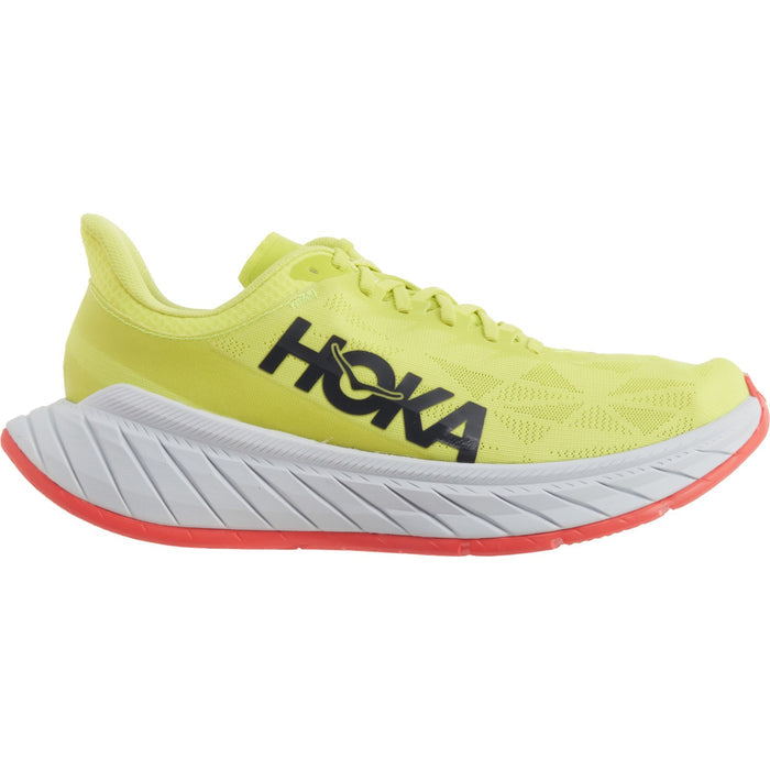 Women's Hoka One One Carbon X 2, Evening Primrose/Fiesta, 9 B Medium