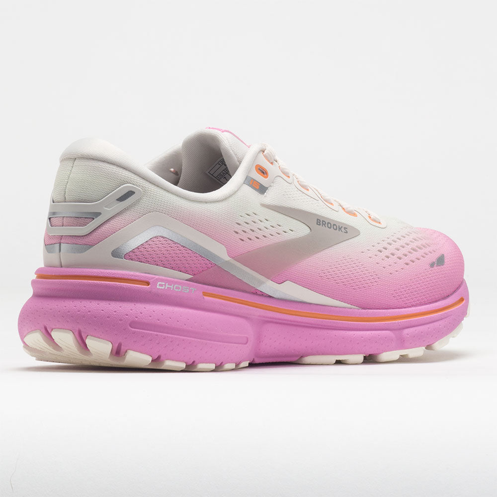 Brooks Ghost 15 Women's Grey/Coconut/Fuchsia