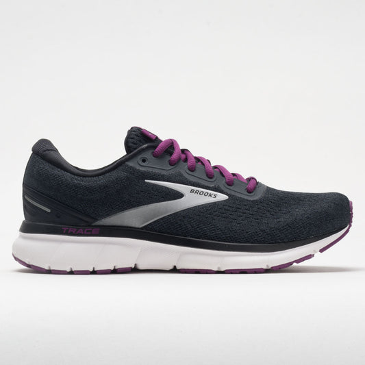 Women's Brooks Trace, Ebony/Black/Wood Violet, 10 B Medium