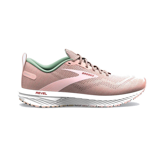 Women's Brooks Revel 6, Peach Whip/Pink, 10 B Medium