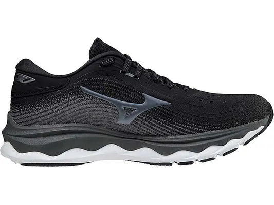 Women's Mizuno Wave Sky 5, Black, 9.5 B Medium