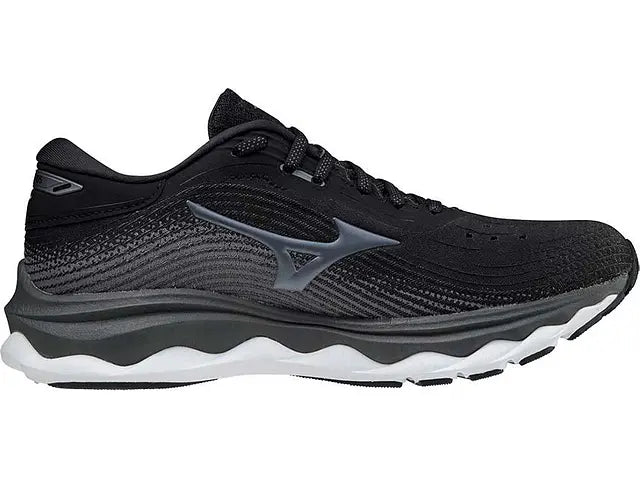 Women's Mizuno Wave Sky 5, Black, 8 B Medium