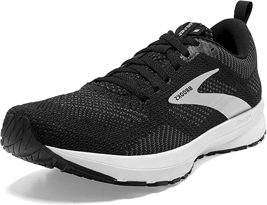 Women's Brooks Revel 5, Black/Metallic/White, 8.5 B Medium