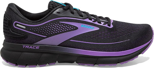 Women's Brooks Trace 2, Black/Ebony/Bellflower, 6.5 B Medium