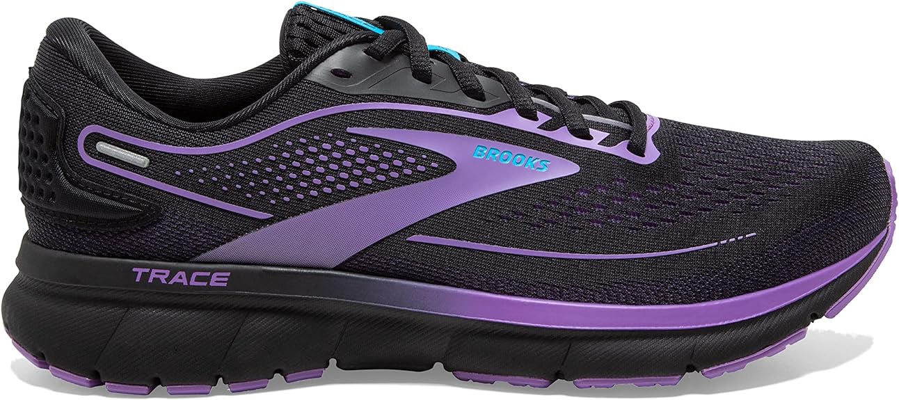 Women's Brooks Trace 2, Black/Ebony/Bellflower, 9 B Medium
