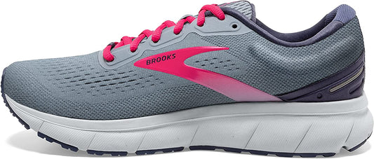 Women's Brooks Trace, Grey/Nightshadow/Raspberry, 8.5 B Medium