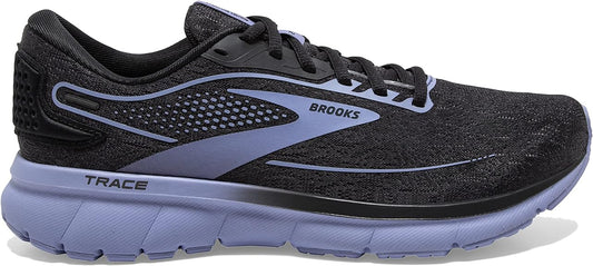 Women's Brooks Trace 2, Black/Pearl/Purple, 10 B Medium