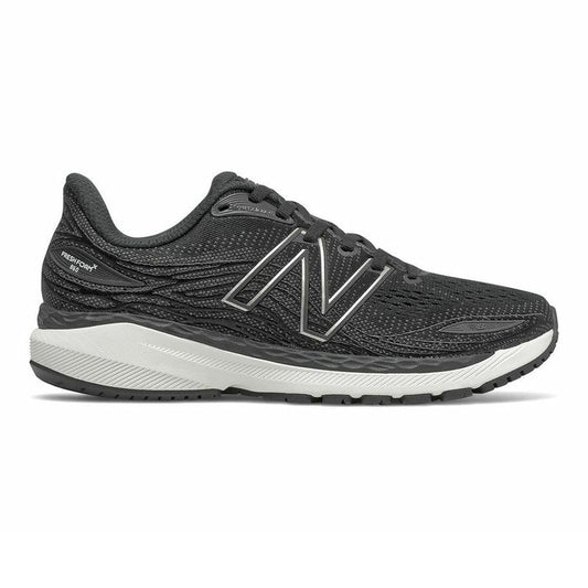 Women's New Balance Fresh Foam X 860v12, Black/White, 7 B Medium