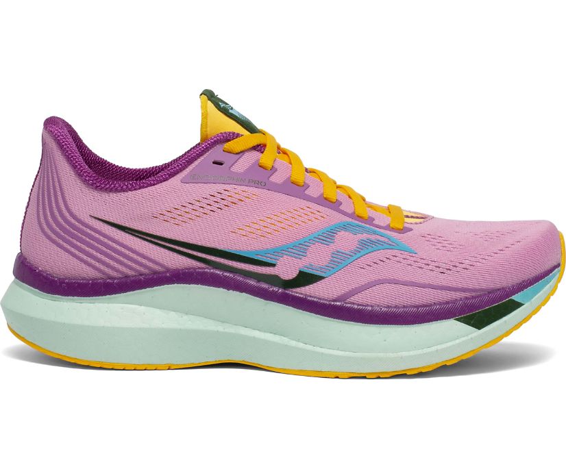 Women's Saucony Endorphin Pro, Future/Pink, 9 B Medium