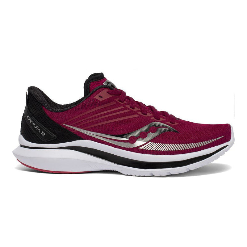 Women's Saucony Kinvara 12, Cherry/Black, 9.5 B Medium
