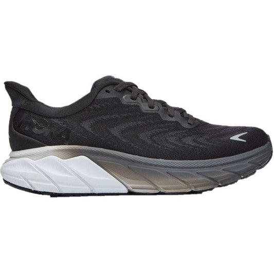 Women's Hoka One One Arahi 6, Black/White, 6 D Wide