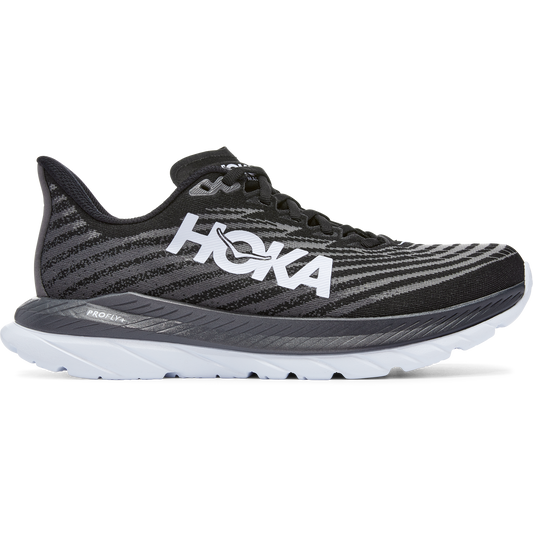 Women's Hoka One One Mach 5, Black/Castlerock, 11 B Medium