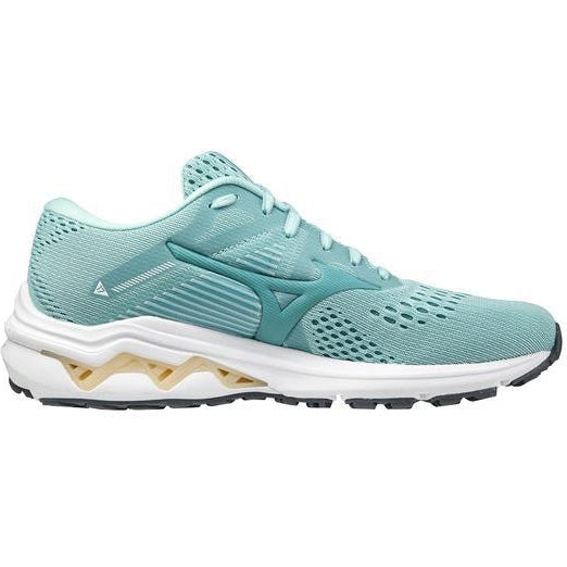 Women's Mizuno Wave Inspire 17, Eggshell Blue/Dusty Turquoise, 6.5 B Medium