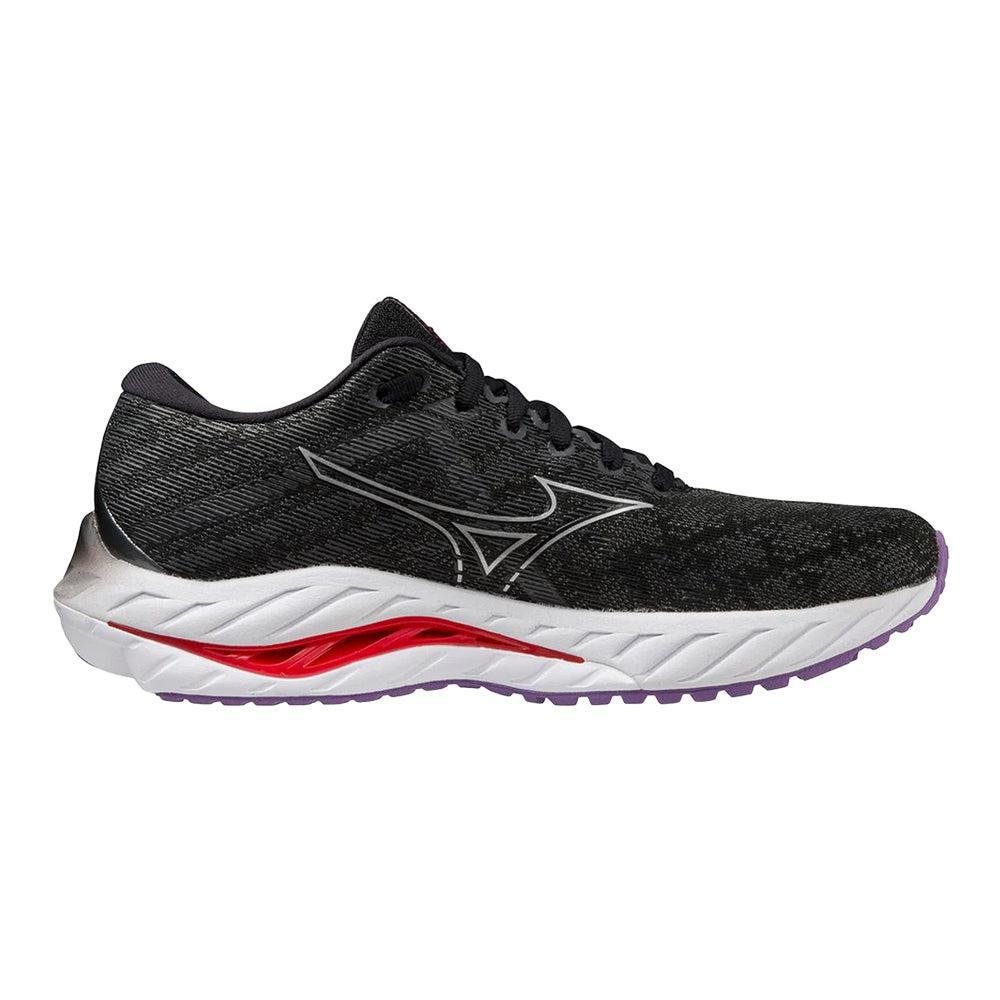 Women's Mizuno Wave Inspire 19, Black/Silver, 11 B Medium