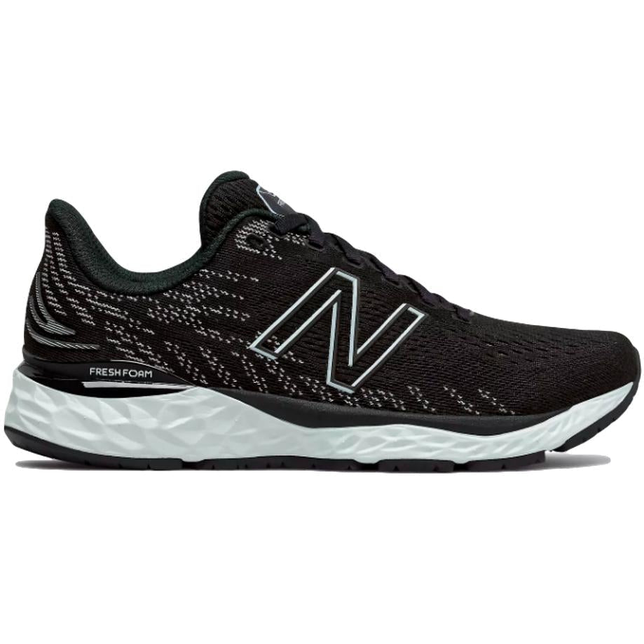 Women's New Balance Fresh Foam 880 v11, Black/Star Glo, 7 2A Narrow