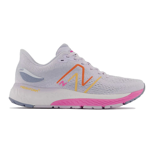 Women's New Balance Fresh Foam X 880v12, Libra/Vibrant Pink/Vibrant Orange, 7 D Wide