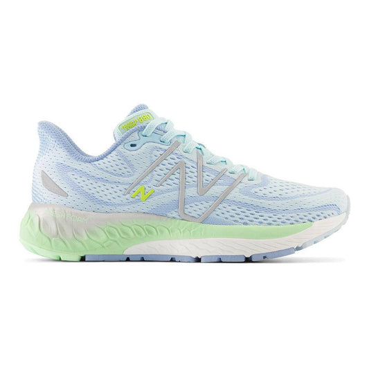 Women's New Balance Fresh Foam X 880v13, Blue/Green Aura, 7.5 B Medium