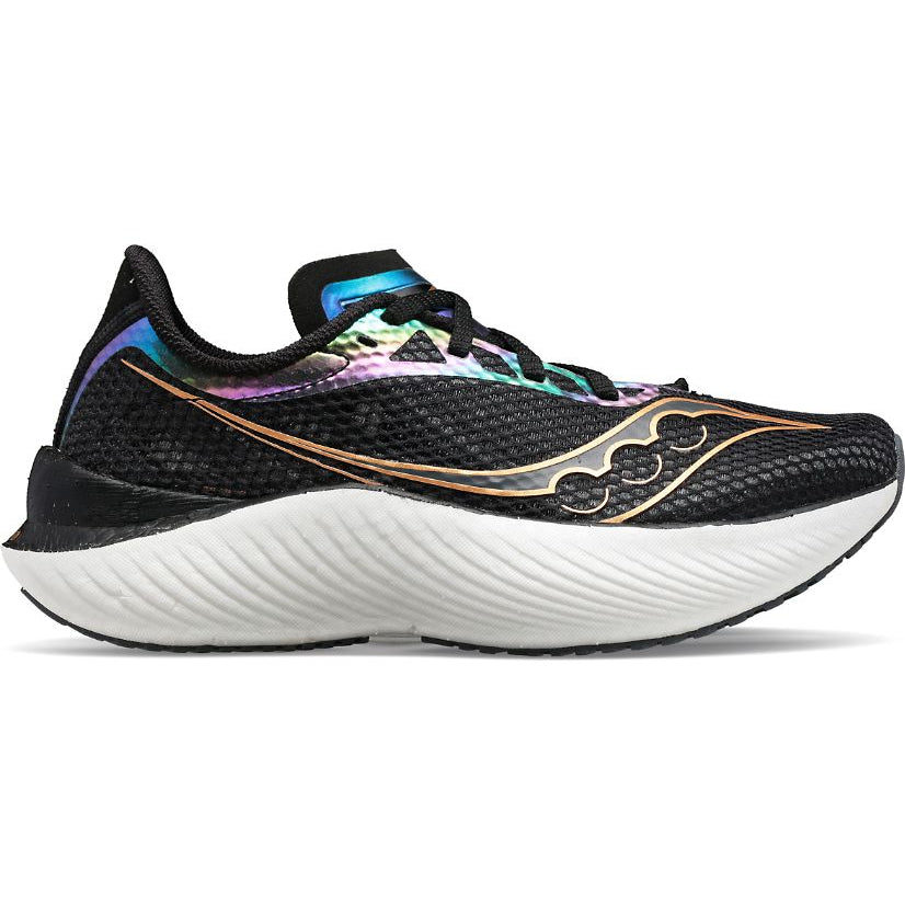 Women's Saucony Endorphin Pro 3, Black/Goldstruck, 9.5 B Medium