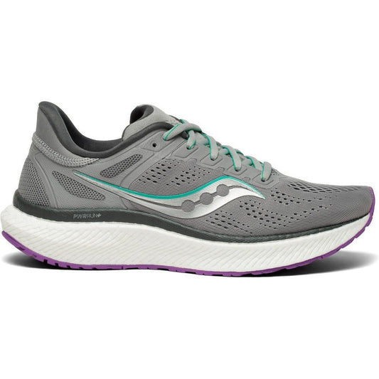 Women's Saucony Hurricane 23, Fog/Ultraviolet, 7 B Medium