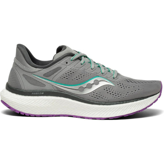Women's Saucony Hurricane 23, Fog/Ultraviolet, 9 B Medium