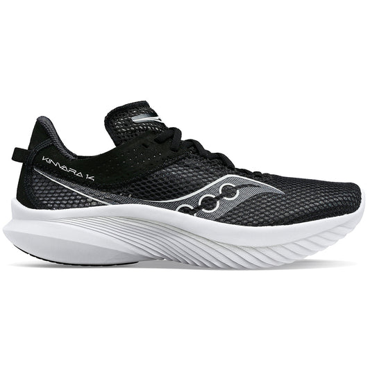Women's Saucony Kinvara 14, Black/White, 7.5 B Medium