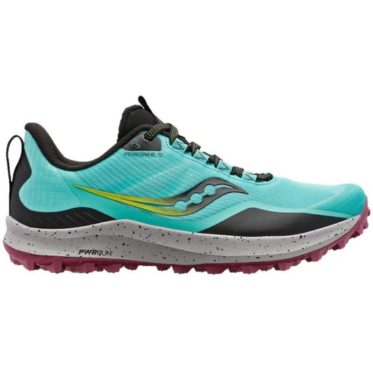 Women's Saucony Peregrine 12, Cool Mint/Acid, 11 B Medium
