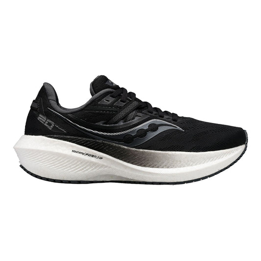 Women's Saucony Triumph 20, Black/White, 7.5 D Wide