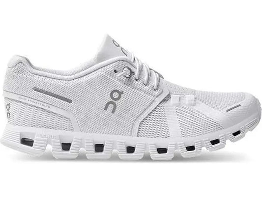 Women's On Cloud 5, All White, 8.5 B Medium