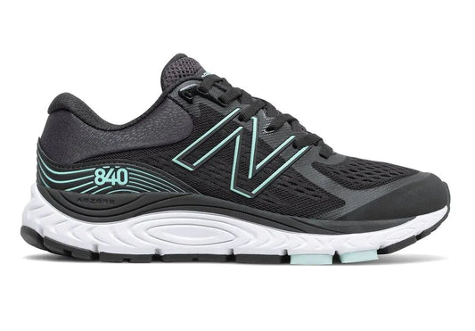 Women's New Balance Fresh Foam 840v5, Black/Storm Blue, 8.5 B Medium
